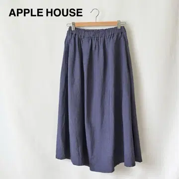 APPLE HOUSE 애플하우스 레이온 린넨 플레어 스커트