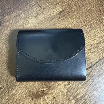 WONDER BAGGAGE 3단 폴더형 지갑 블랙