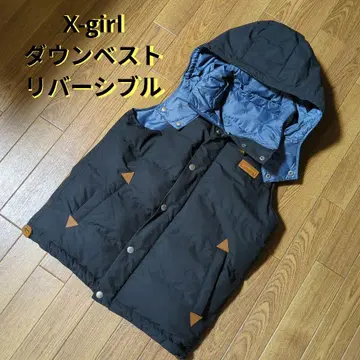 X-girl 리버서블 다운 베스트