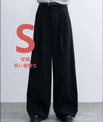SINSS 2턱 와이드 스트레이트 스트라이프 슬랙스