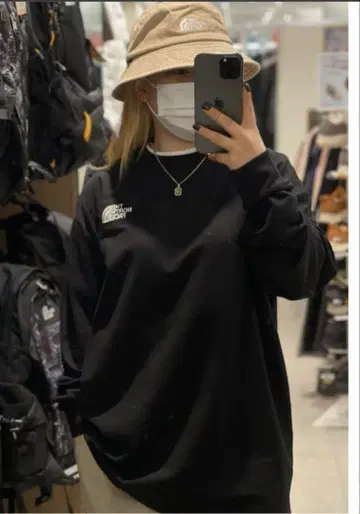 더 노스 페이스 NT7TP40 L/S 티셔츠 블랙 XL