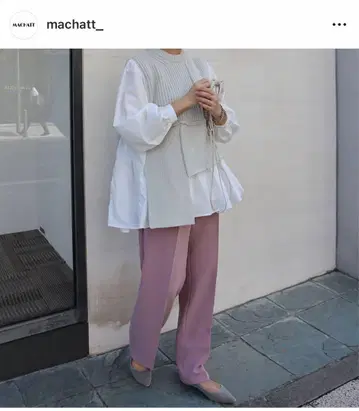 마차트 machatt 컬러 레그 팬츠