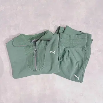PUMA 그린 집업 셋업 M