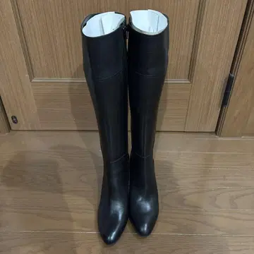 Pitti 롱 부츠 천연 가죽 블랙 24cm