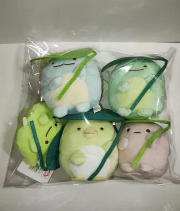 스미코구라시 잎사귀로 비를 피해요 봉제 인형 5종 컴플리트