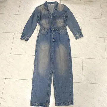 인기 새상품급 ZARA 자라 데님 점프수트 M