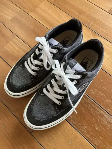 VANS V3938 CHBRY 블랙/화이트 스니커즈 25.5cm