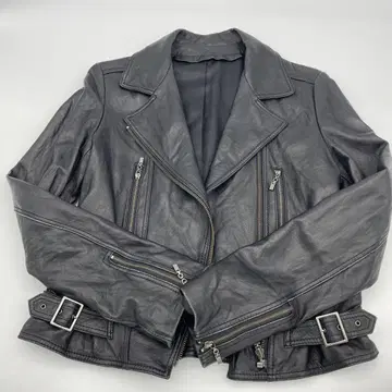 천연 가죽 양가죽 더블 라이더 자켓 M 사이즈