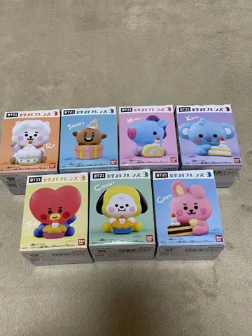 BT21 프렌즈 3 소프트 비닐 7개 세트