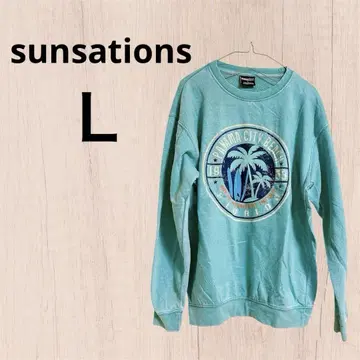 sunsations 터콰이즈 L 사이즈 맨투맨