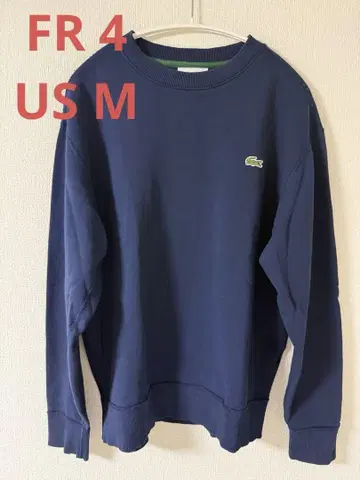 라코스테 LACOSTE 프리미엄 맨투맨 크루넥 4 M 네이비