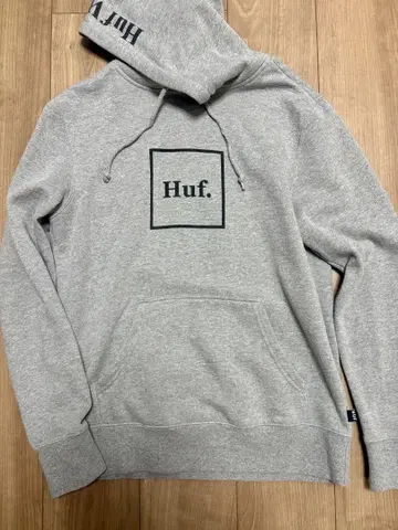 새상품급 Huf 남성용 후드티 그레이 하프