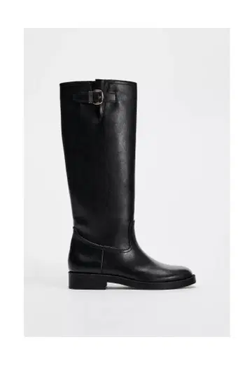 [ ZARA ] 블랙 롱 부츠 버클 포함