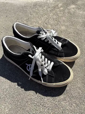[ 사이즈 9.5 ] VANS SID 블랙 스웨이드 스케이터 스타일