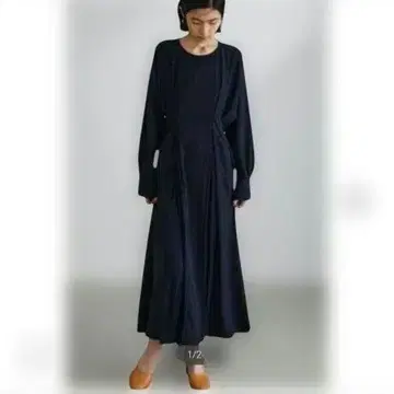 STYLEMIXER 원피스 긴팔 플리츠