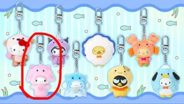 산리오 캐릭터즈 시크릿 키링 미즈노 이키모노