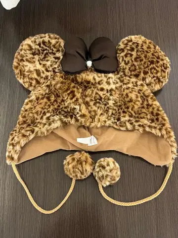 디즈니 미니 팬캡 모자 레오파드 무늬