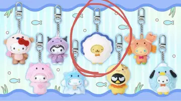 산리오 캐릭터즈 시크릿 키링 미즈노 이키모노