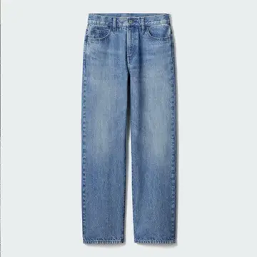 유니클로 스트레이트 청바지 JW ANDERSON 65 BLUE 기장 짧음