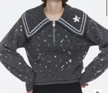새상품 MAISON BIBIY. STAR KNIT 스타 니트 그레이