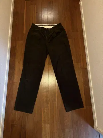 블랙 코듀로이 팬츠