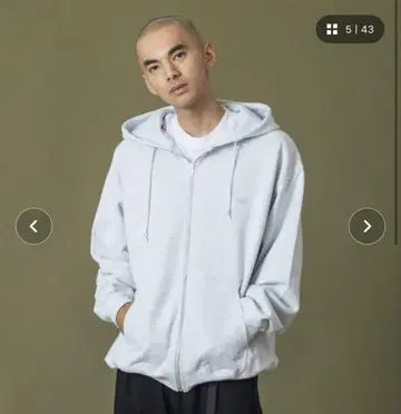 XLARGE 그레이보다 흰색 후드티 L 사이즈