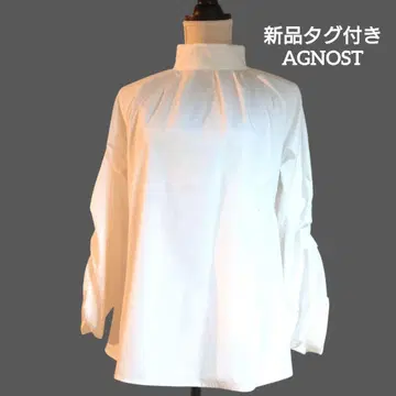 새상품 택 포함 AGNOST 화이트 긴팔 셔츠 정가 16,280엔