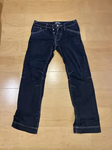 BRAGG FIT 다크 데님 스트레이트 데님