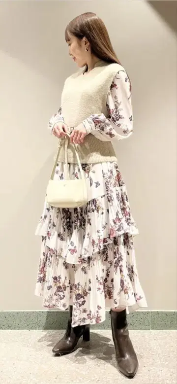 스나이델 베스트 레이어드 원피스