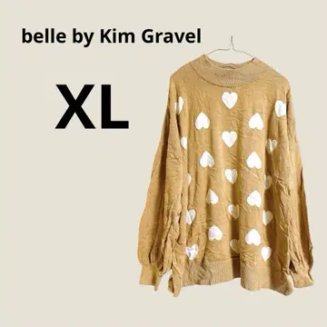 belle by Kim Gravel 하트 무늬 니트 XL
