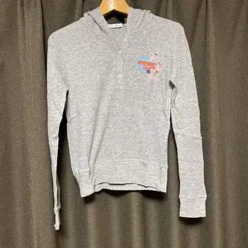 HYSTERIC GLAMOUR 토끼 자수 후드티 그레이