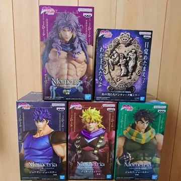 미개봉 죠죠의 기묘한 모험 Mometria 피규어 4체 세트 + 거울