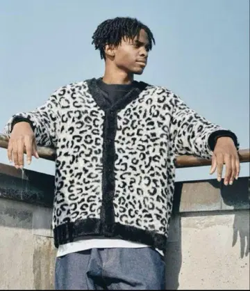 HUF 20주년 기념 가디건 L 레오파드