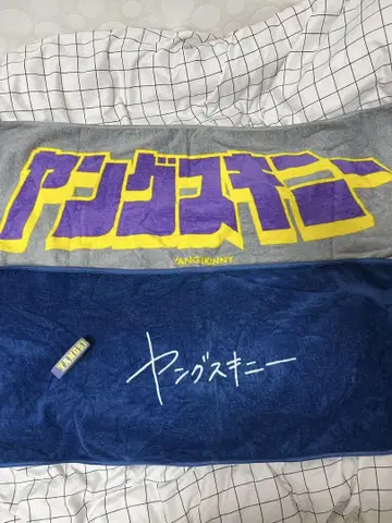 영 스키니 타월 그레이 파랑
