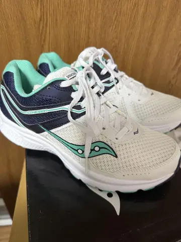 Saucony Cohesion 러닝화 화이트/네이비/민트