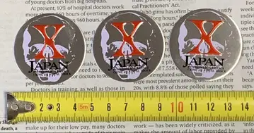 X JAPAN 메탈 배지 3개 세트