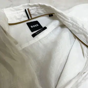 BOSS 린넨 화이트 셔츠