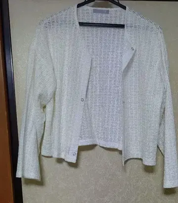 두세 시착만 한 상품 화이트 메쉬 가디건