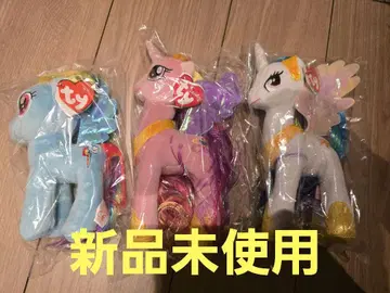 Ty 유니콘 봉제 인형 3개 세트 오리지널 백 포함