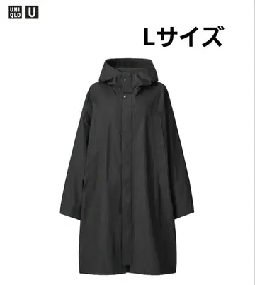 [ Uniqlo U ] 유틸리티 후디드 코트 블랙 L 사이즈