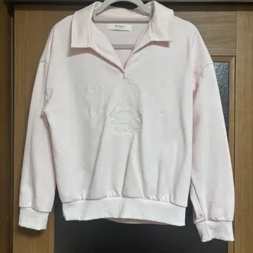 Her lip to Embroidery Polo Sweatshirt