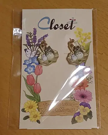 Donguri Closet 이웃집 토토로 귀걸이 우산 속