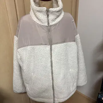 보아 자켓 플리스 화이트