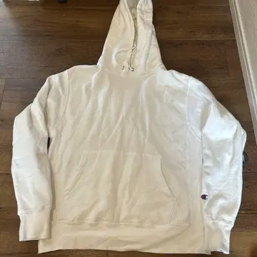 Champion 리버스 위브 화이트 눈알 후드티