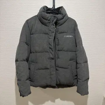 [컨디션 최상] GUESS 그레이 코듀로이 다운 자켓
