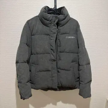 [컨디션 최상] GUESS 그레이 코듀로이 다운 자켓