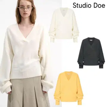'S'Studio Doe 그레이 V넥 니트