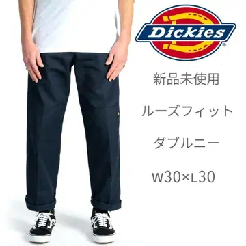 새상품 디키즈 더블니 워크 팬츠 W30 x L30 다크 네이비 DN