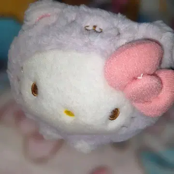 헬로키티 고양이 가면 봉제 인형 라벤더 마스코트 초레어 완판