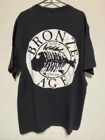 레어 Vintage BRONZE AGE 서클 피쉬 블랙
